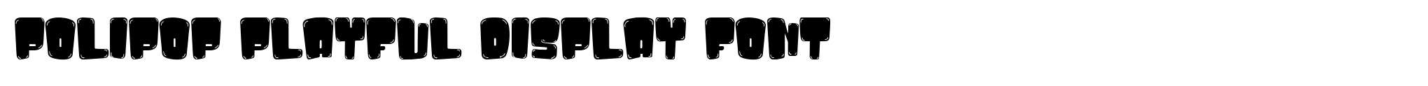 Polipop Playful Display Font image